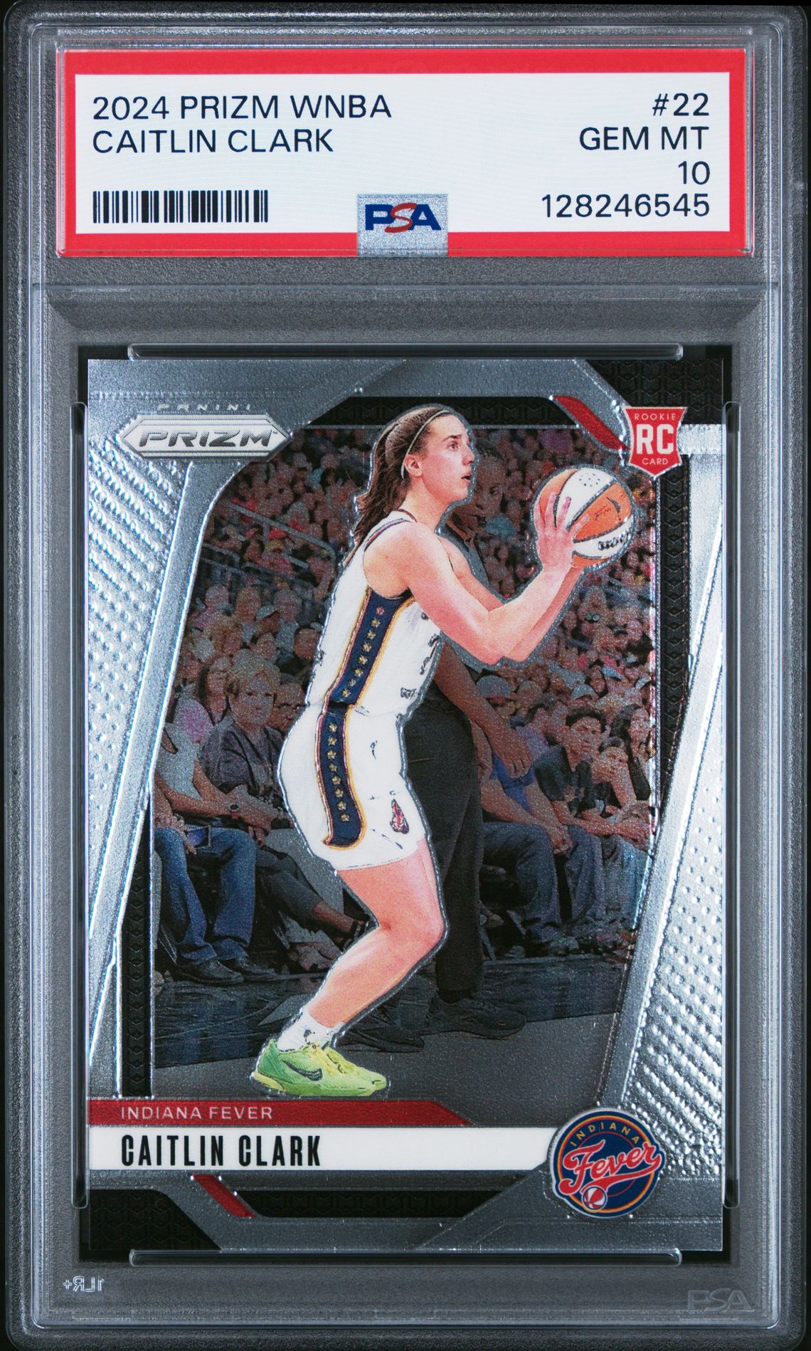 2024 Panini Prizm Wnba Caitlin Clark #22 Gem Mt 10 front