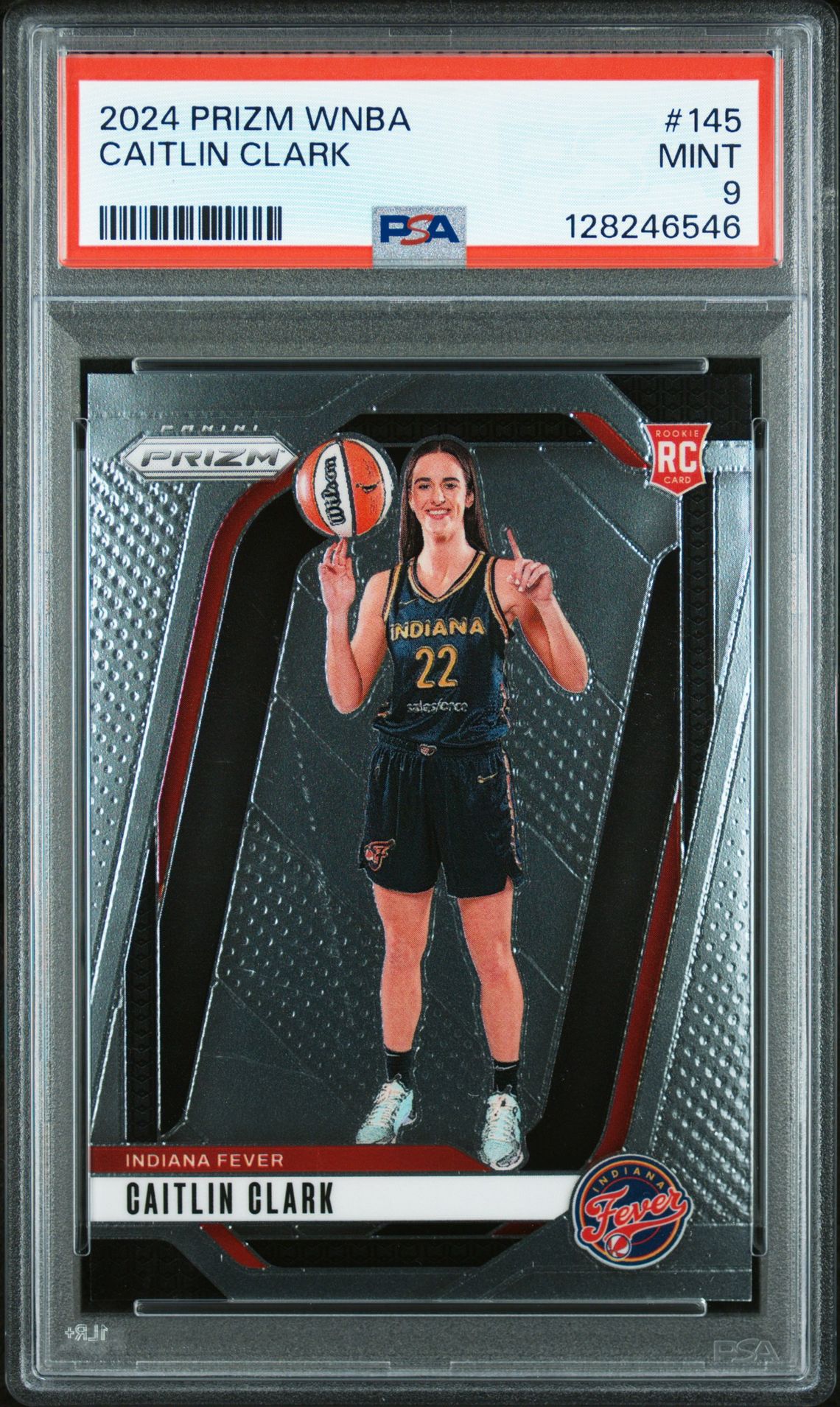 2024 Panini Prizm Wnba Caitlin Clark #145 Mint 9 front
