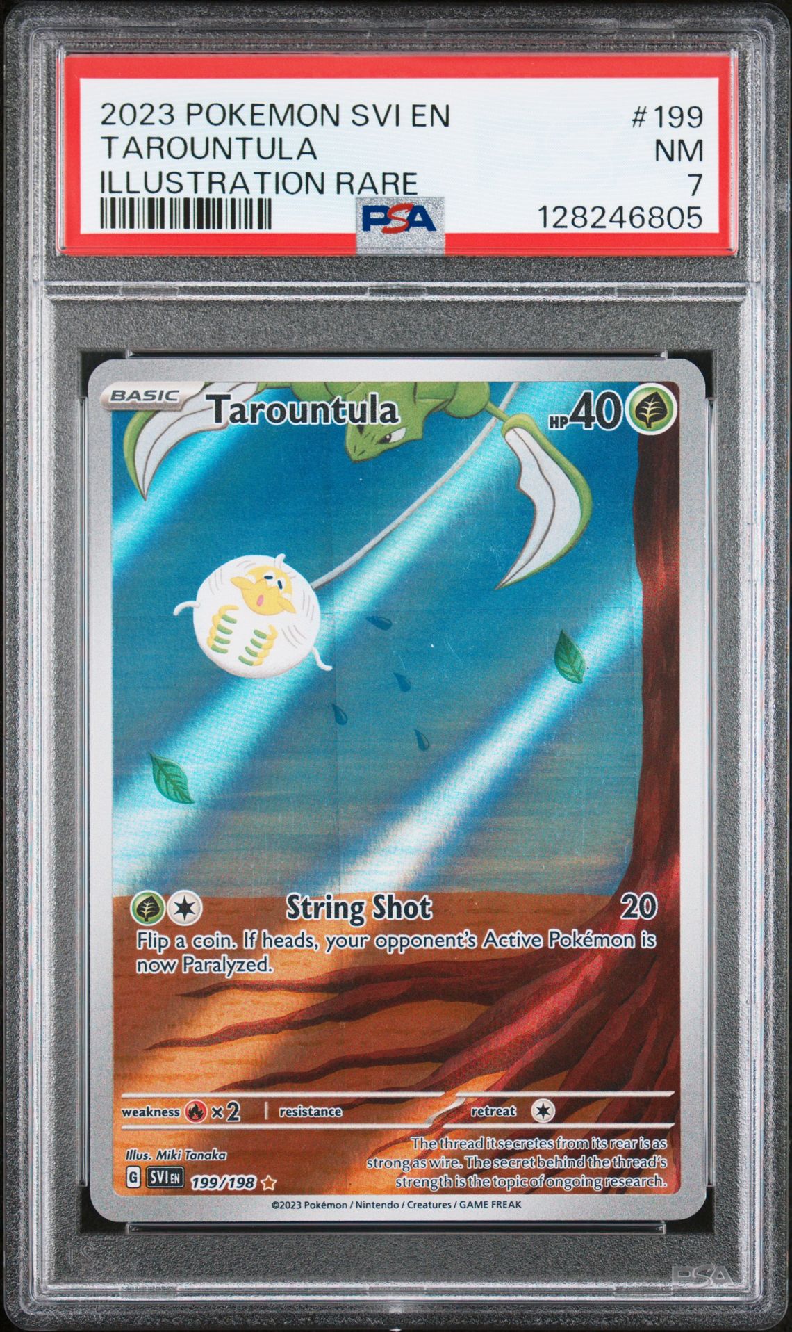 2023 Pokemon Svi En-Scarlet & Violet Tarountula #199 (Illustration Rare) Nm 7 front