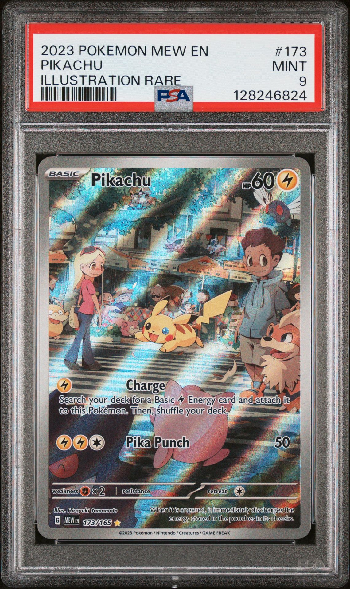 2023 Pokemon Mew En-151 Pikachu #173 (Illustration Rare) Mint 9 front