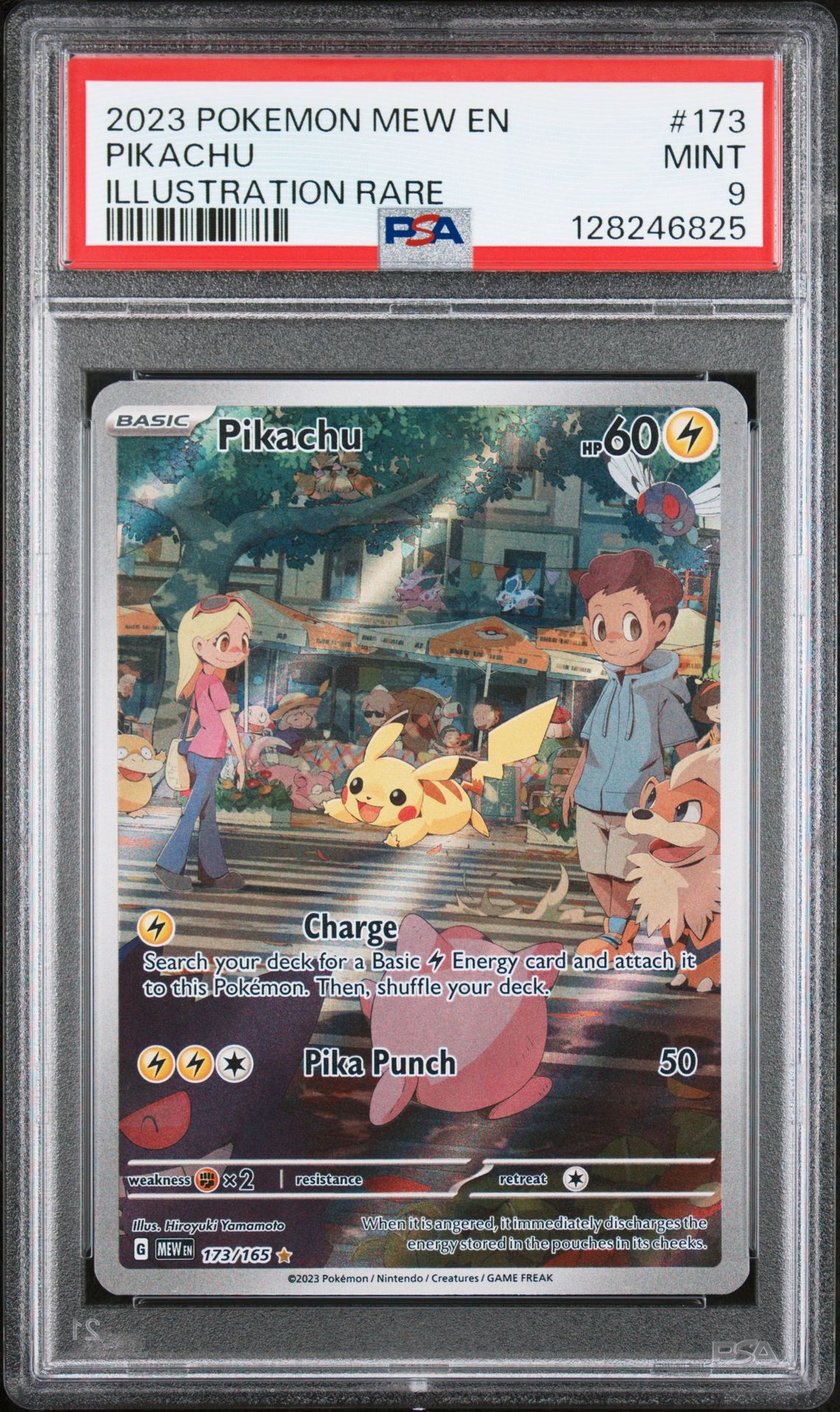 2023 Pokemon Mew En-151 Pikachu #173 (Illustration Rare) Mint 9 front