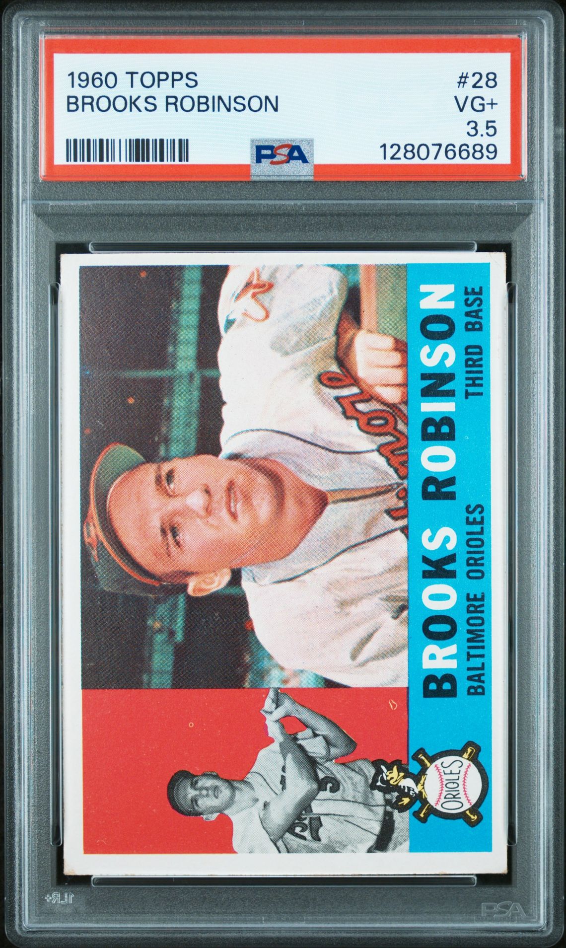 1960 Topps Brooks Robinson #28 Vg+ 3.5 front