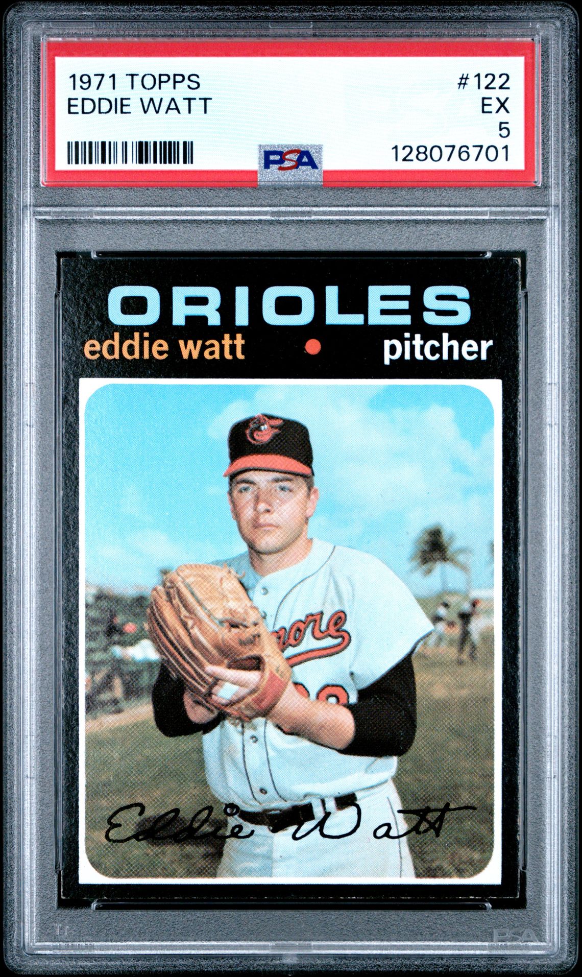 1971 Topps Eddie Watt #122 Ex 5 front