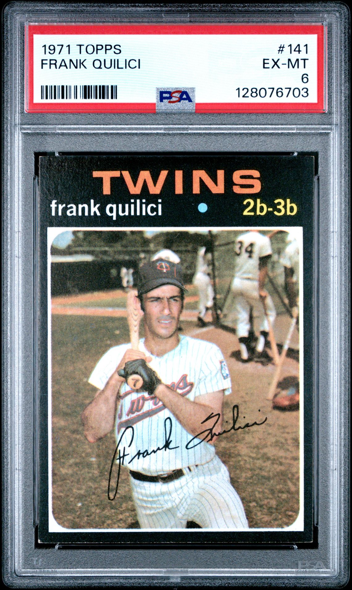1971 Topps Frank Quilici #141 Ex-Mt 6 front