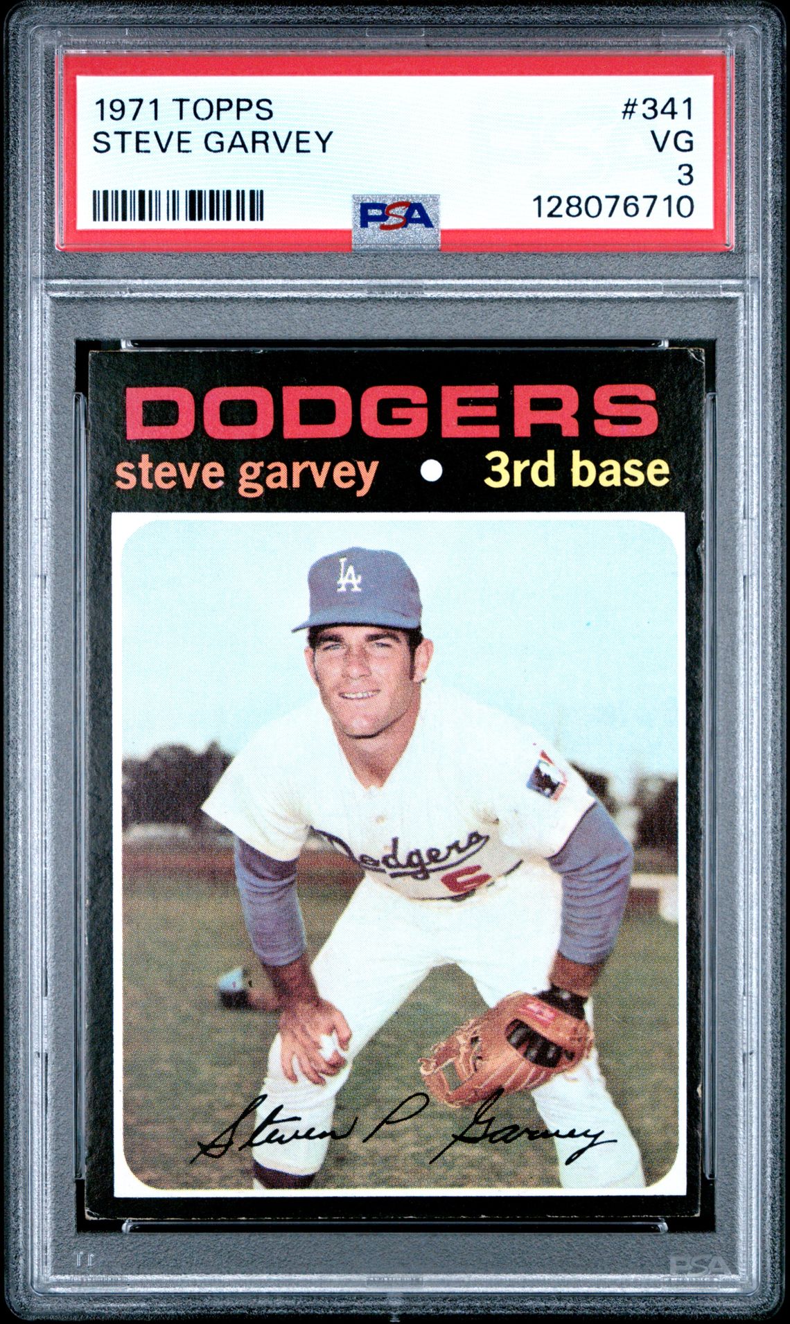 1971 Topps Steve Garvey #341 Vg 3 front