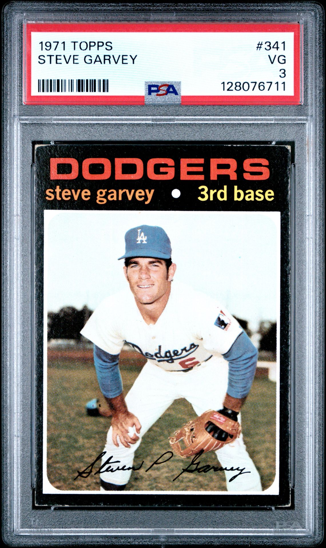 1971 Topps Steve Garvey #341 Vg 3 front