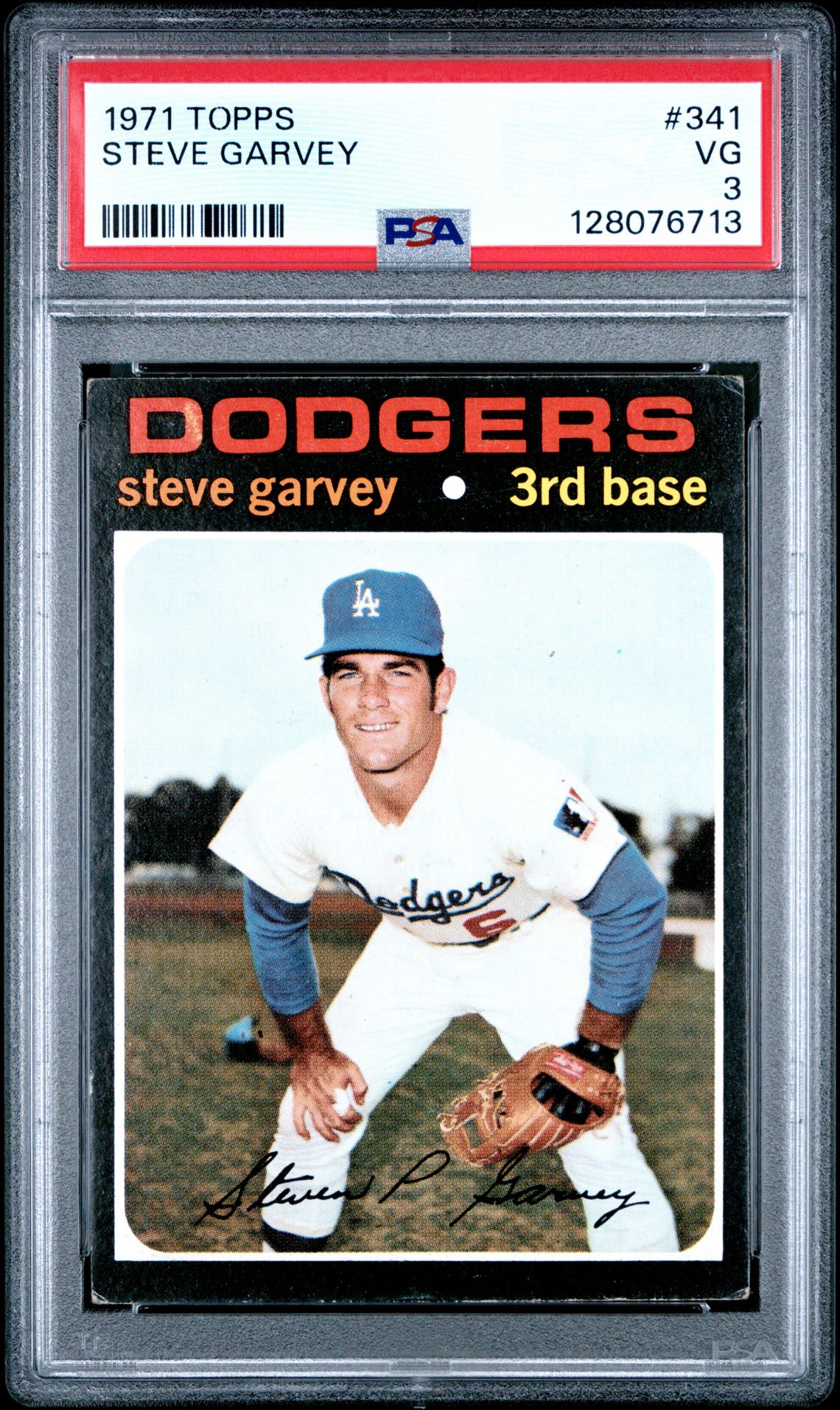 1971 Topps Steve Garvey #341 Vg 3 front