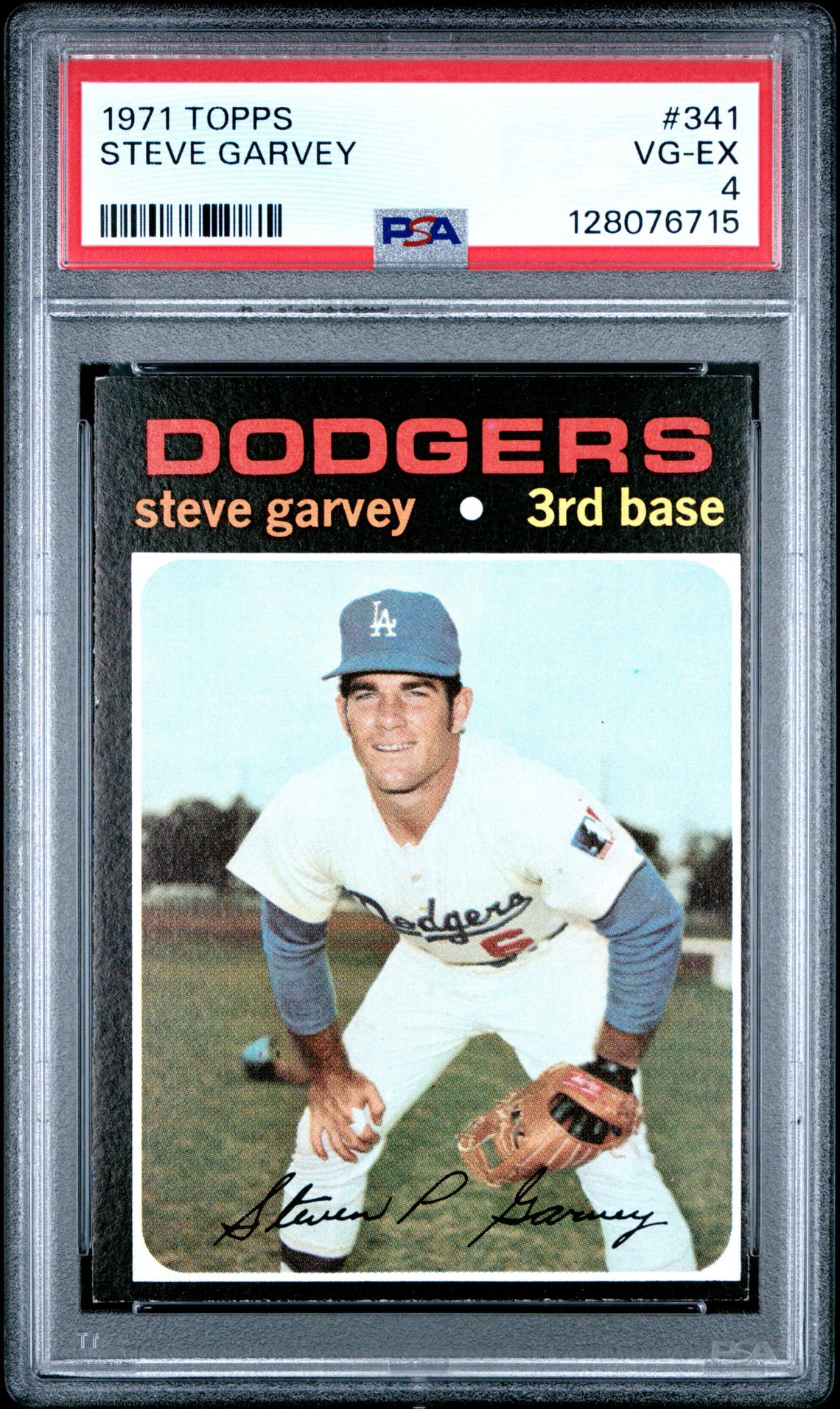 1971 Topps Steve Garvey #341 Vg-Ex 4 front