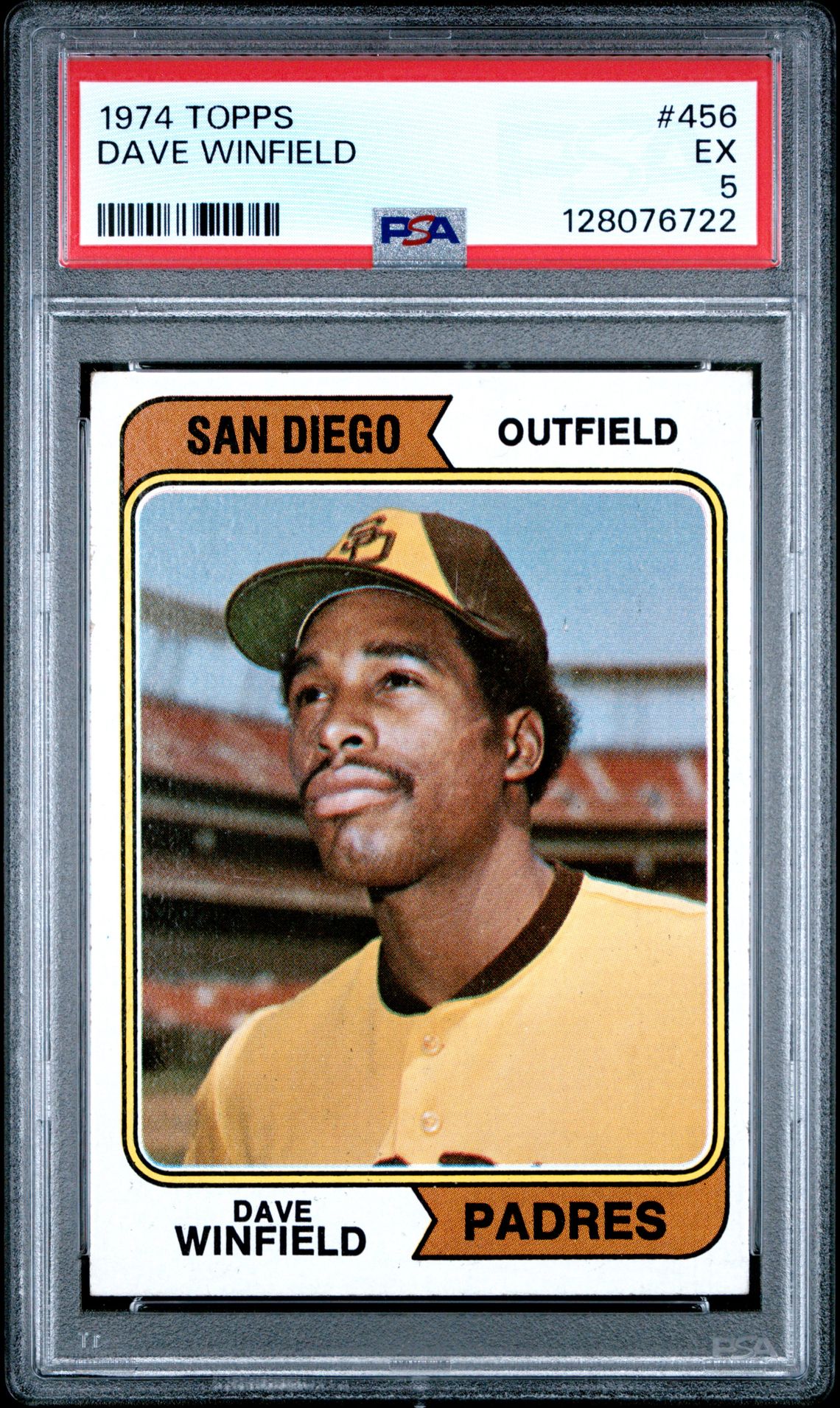 1974 Topps Dave Winfield #456 Ex 5 front