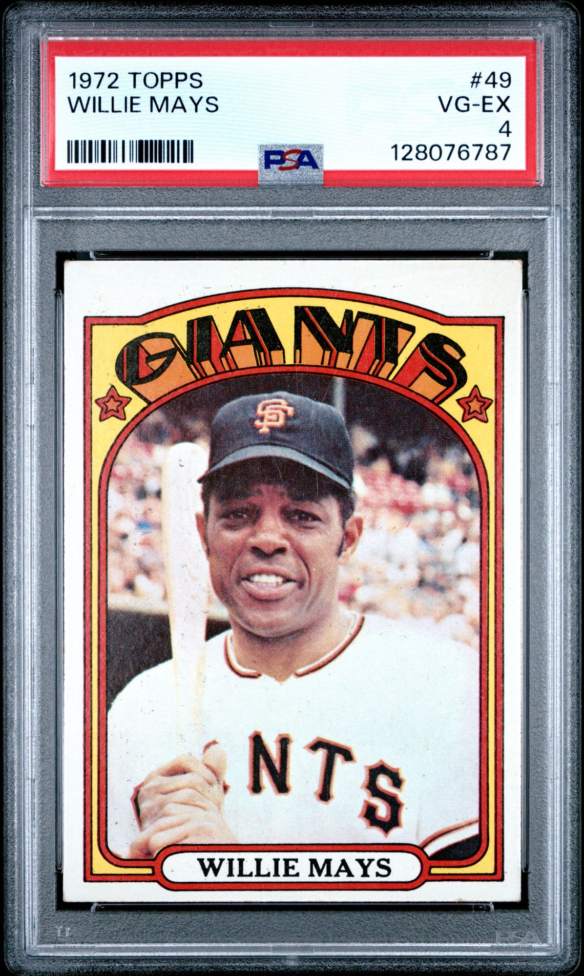 1972 Topps Willie Mays #49 Vg-Ex 4 front