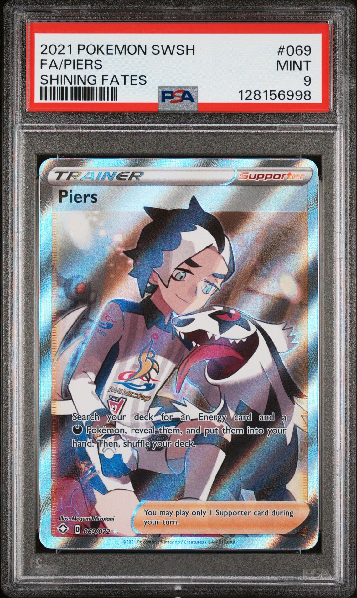 2021 Pokemon POKEMON SWORD & SHIELD SHINING FATES #069 Fa/Piers front