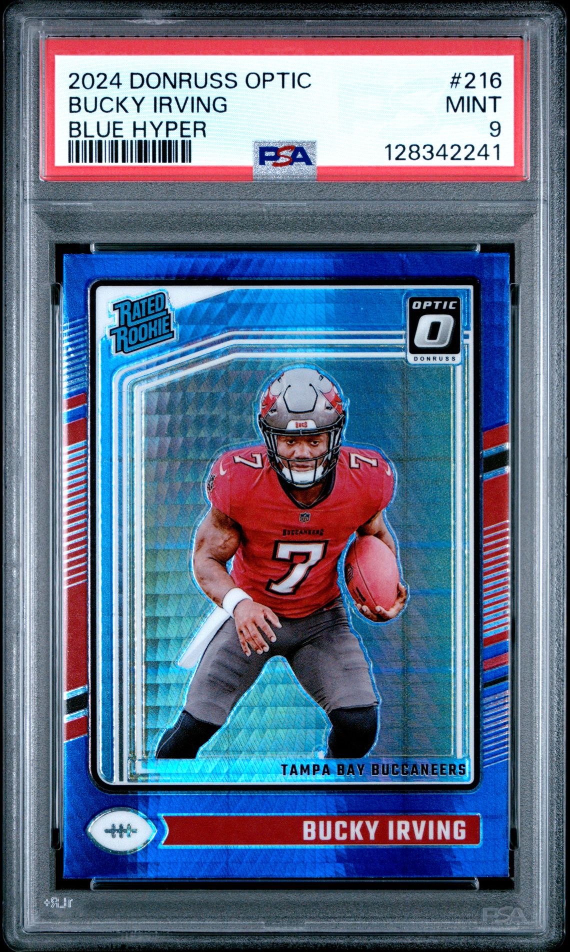 2024 Panini Donruss Optic Bucky Irving #216 (Blue Hyper) Mint 9 front
