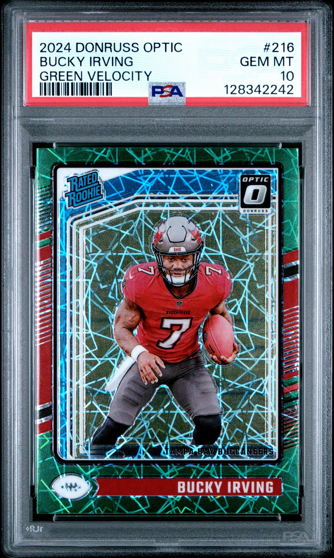 2024 Panini Donruss Optic Bucky Irving #216 (Green Velocity) Gem Mt 10 front