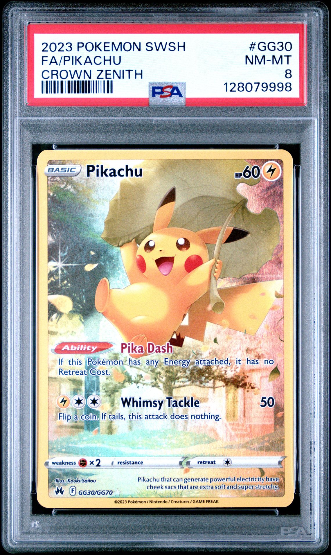2023 Pokemon Sword And Shield Crown Zenith Fa/Pikachu #Gg30 (Crown Zenith) Nm-Mt 8 front