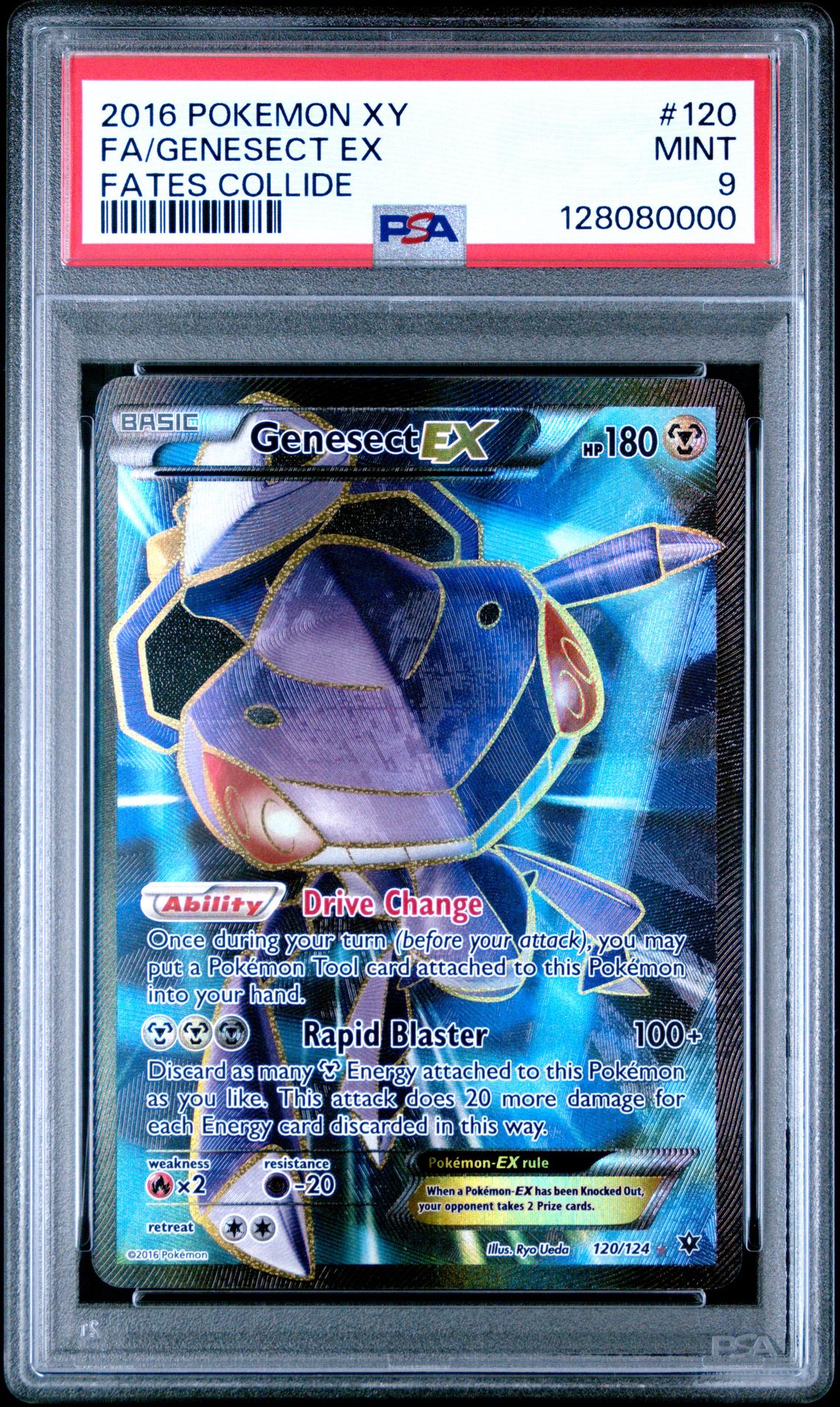 2016 Pokemon Xy Fates Collide Fa/Genesect Ex #120 (Fates Collide) Mint 9 front