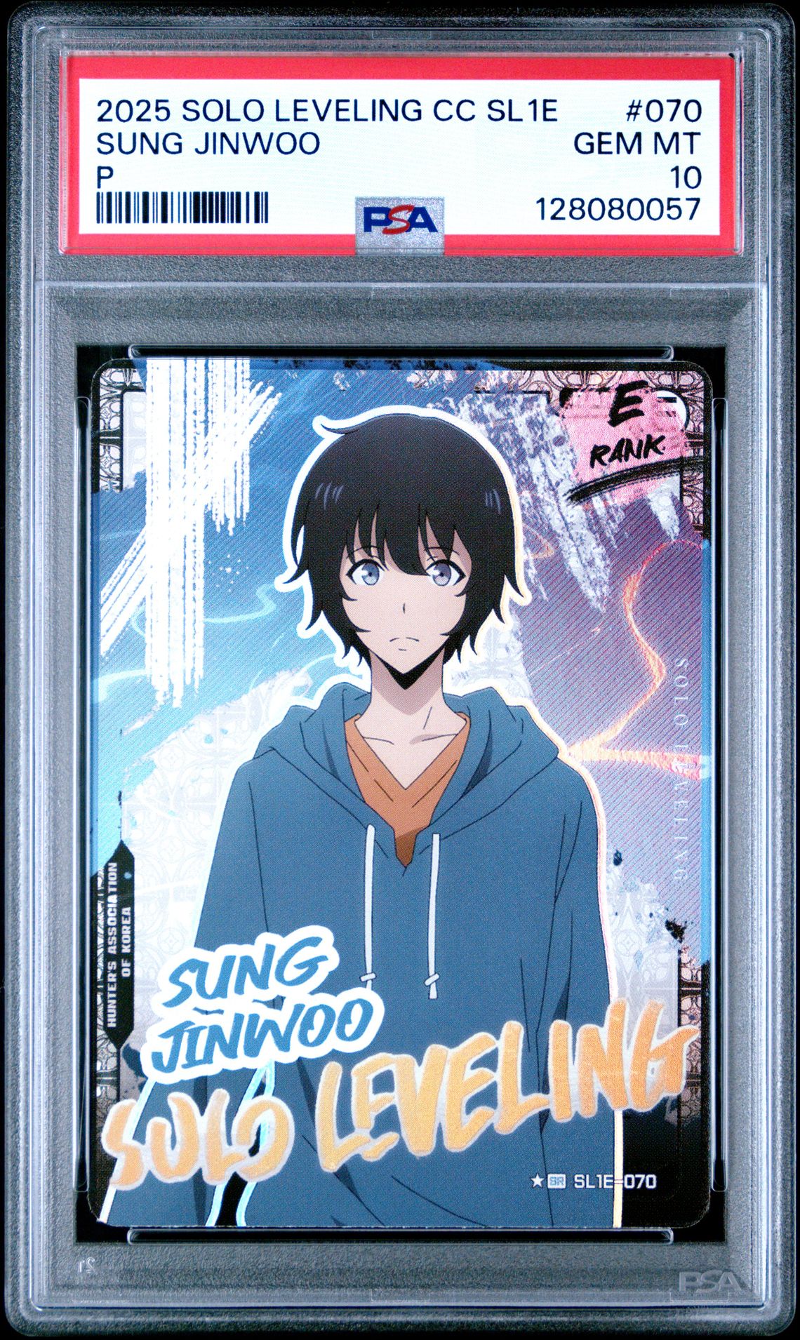 2025 Solo Leveling Collect Card Series 1 Sung Jinwoo #070 (P) Gem Mt 10 front