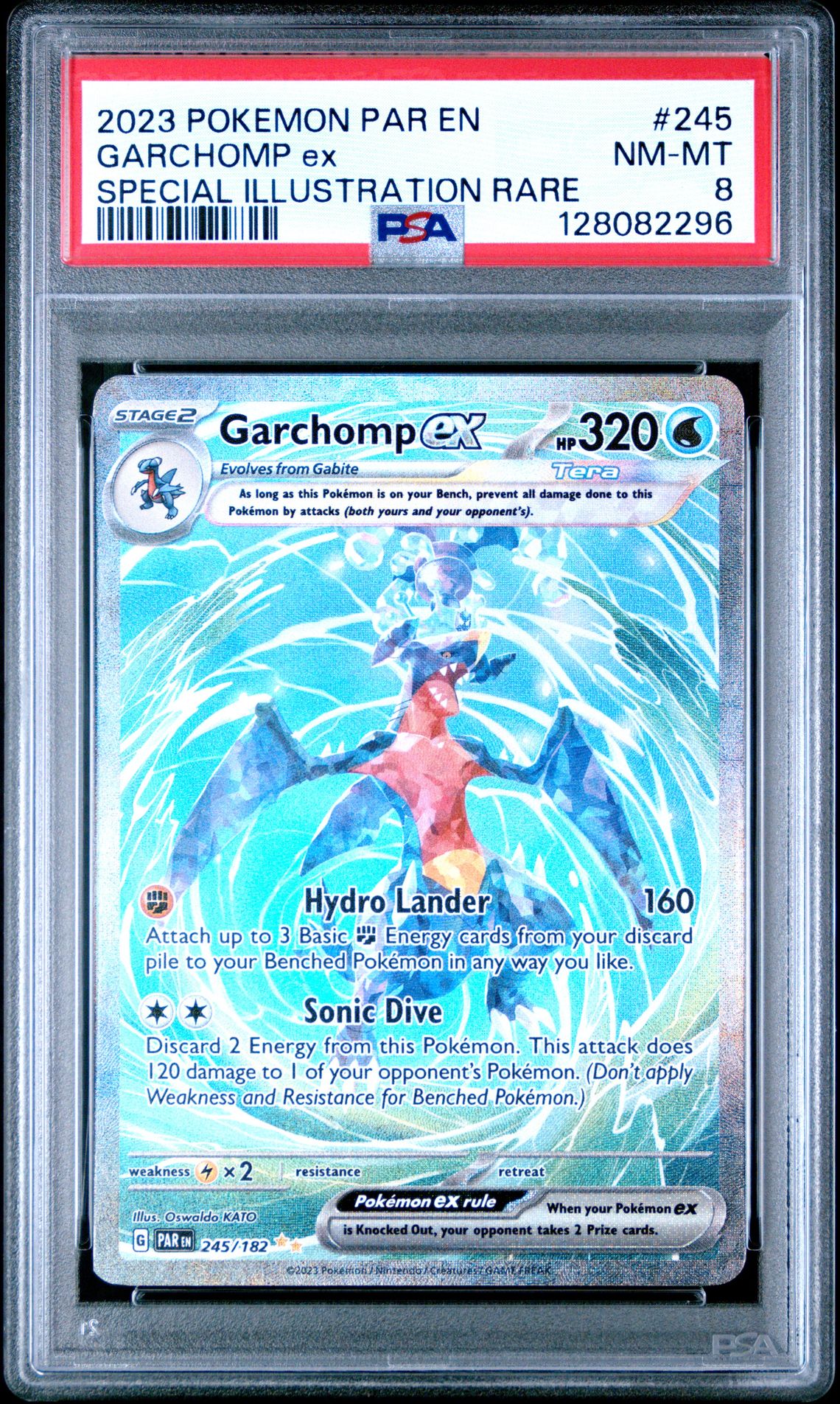 2023 Pokemon Par En-Paradox Rift Garchomp Ex #245 (Special Illustration Rare) Nm-Mt 8 front