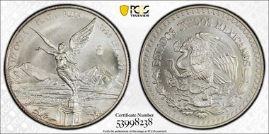 1998-Mo 1/2 oz Libertad Ag MS67