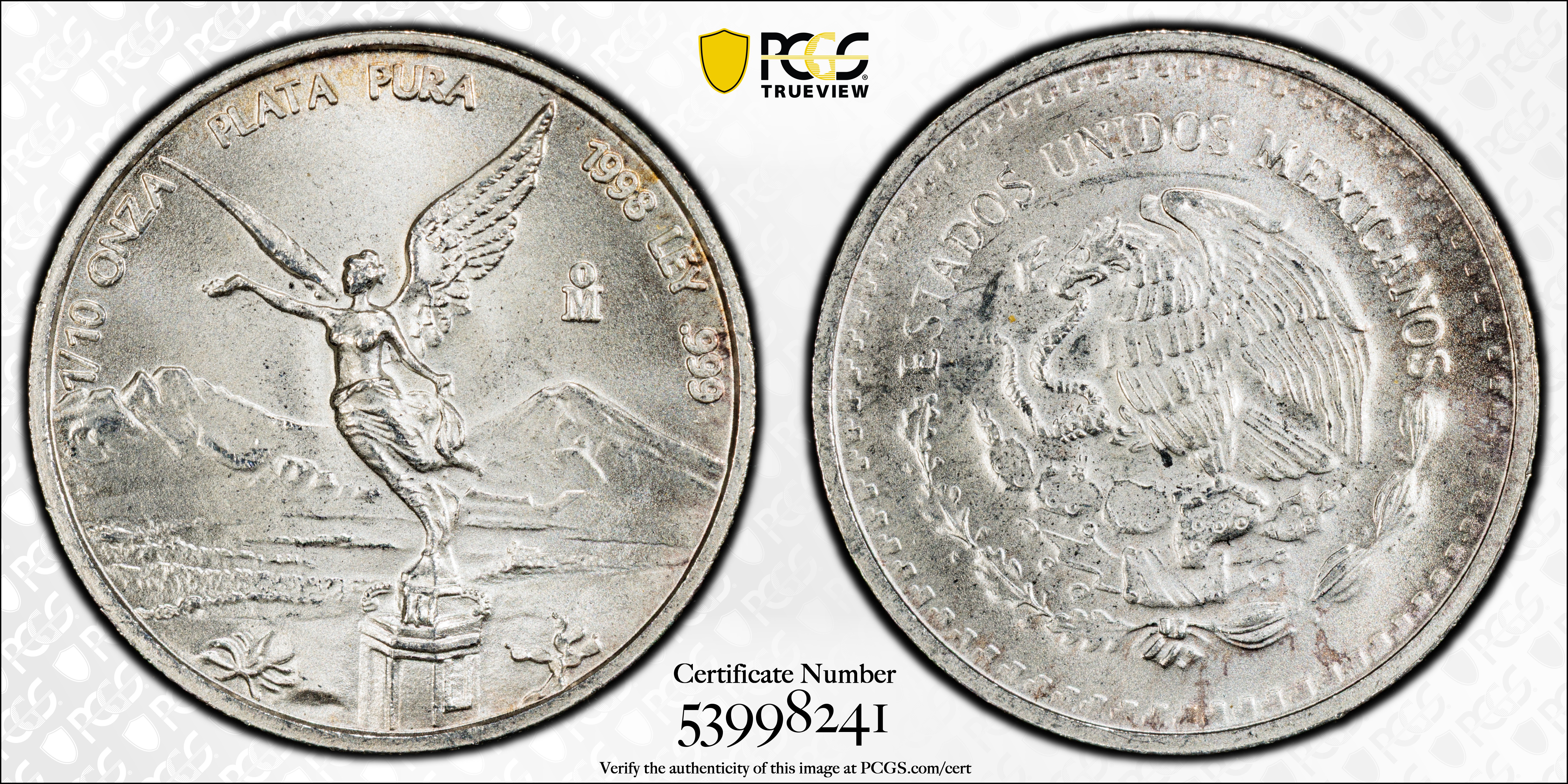 PCGS Set Registry: 1998-Mo 1/10 oz Libertad Ag #53998241