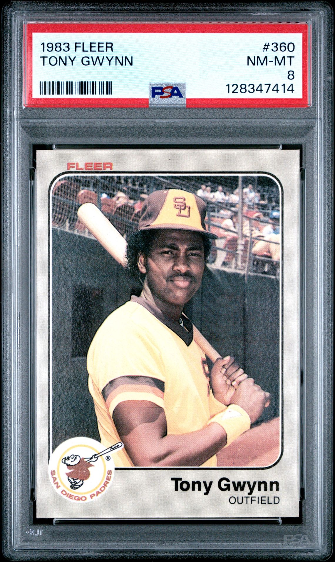 1983 Fleer Tony Gwynn #360 Nm-Mt 8 front