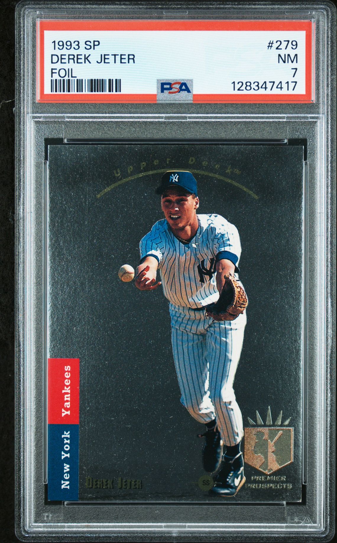 1993 Sp Derek Jeter #279 (Foil) Nm 7 front