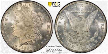 1885-CC $1 GSA Hoard MS64