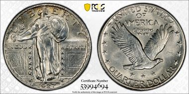 1927 25C MS63FH