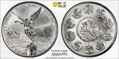 2025-Mo 5 Onza Libertad Ag Rev PR PR70