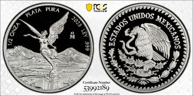 2025-Mo 1/2 oz Libertad Ag PR70DCAM