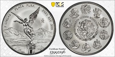 2025-Mo 2 Onza Libertad Ag Rev PR PR70