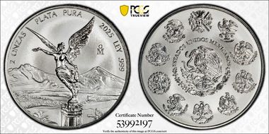 2025-Mo 2 Onza Libertad Ag Rev PR PR70