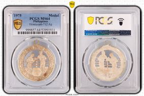 1975 Medal Honeycutt-712 Ag MS64