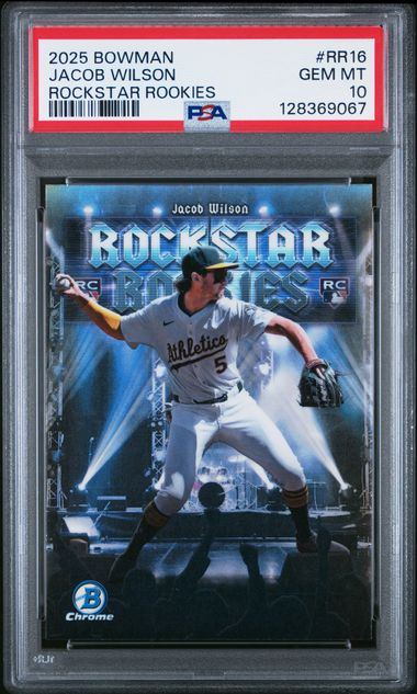 2025 Bowman #RR-16 Jacob Wilson Rockstar front