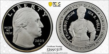 2025-S 25C Ida B. Wells Silver PR70DCAM
