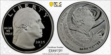 2025-S 25C Dr. Vera Rubin Silver PR69DCAM
