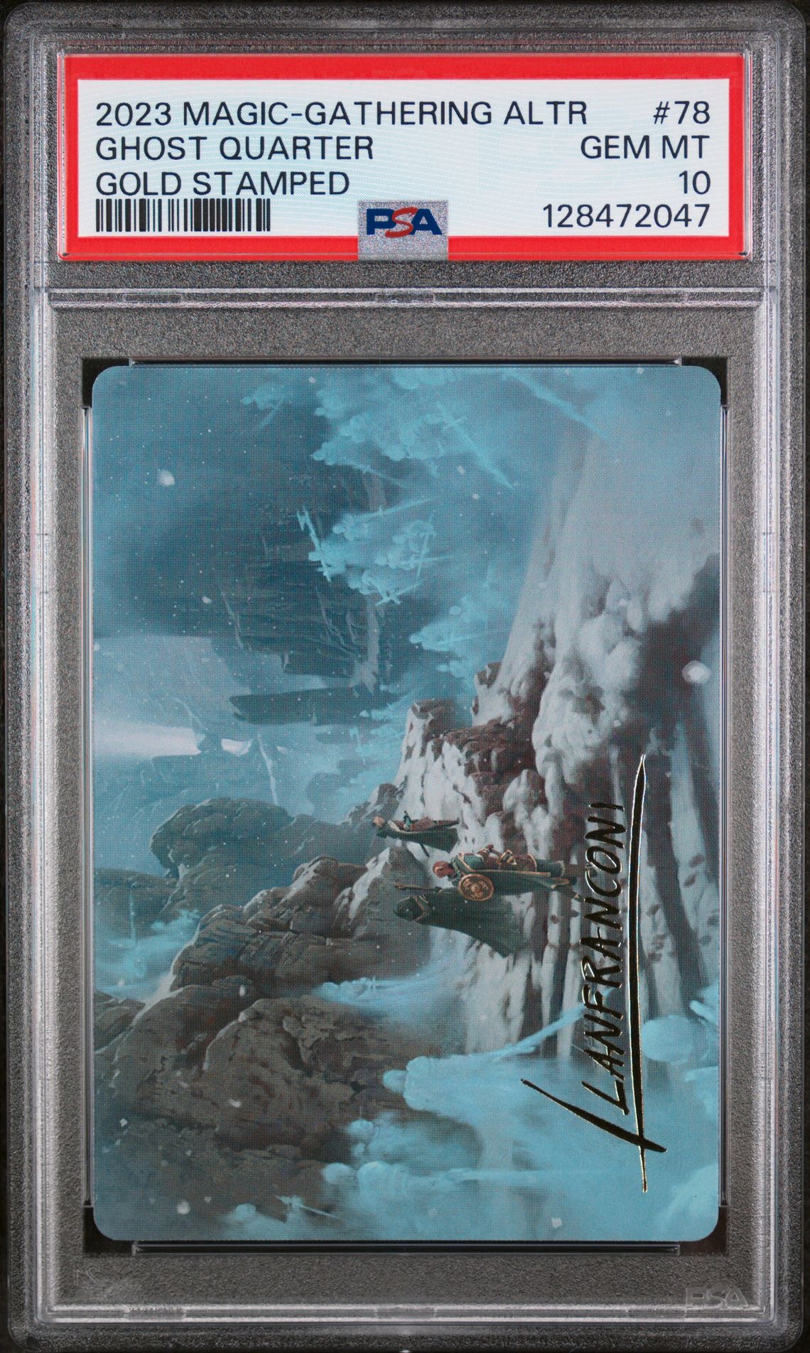 2023 Magic The Gathering The Lord Of The Rings: Tales Of Middle-Earth Art Series Ghost Quarter #78 (Gold Stamped) Gem Mt 10 front