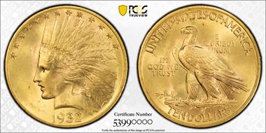 1932 $10 MS65+