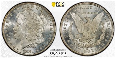 1881-CC $1 MS62