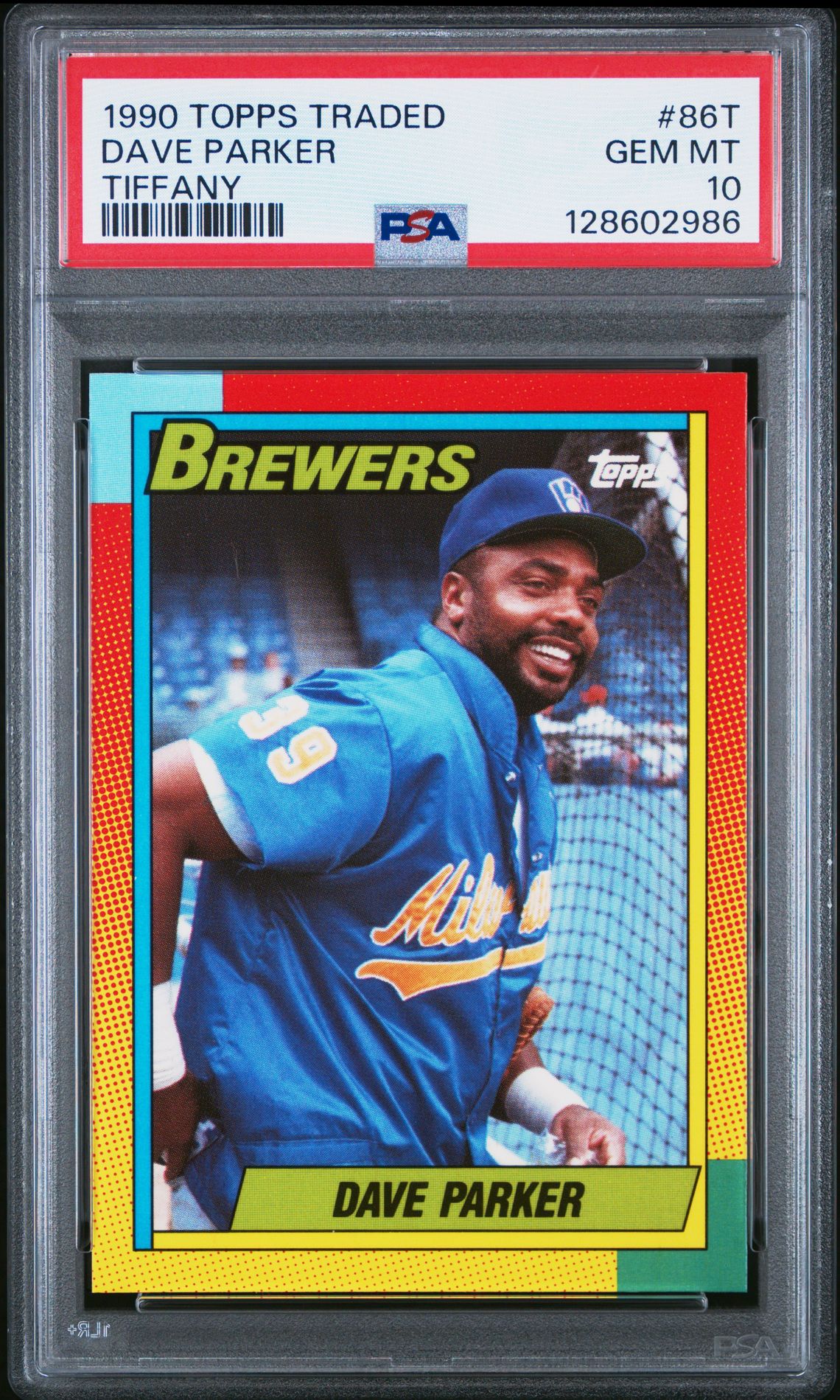 1990 Topps TOPPS TRADED TIFFANY #86T Dave Parker front