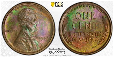 1909 VDB 1C MS64BN
