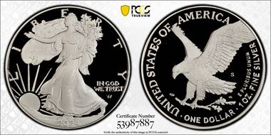 2024-S $1 Silver Eagle PR70DCAM