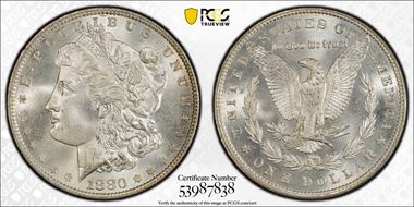 1880 $1 MS66+