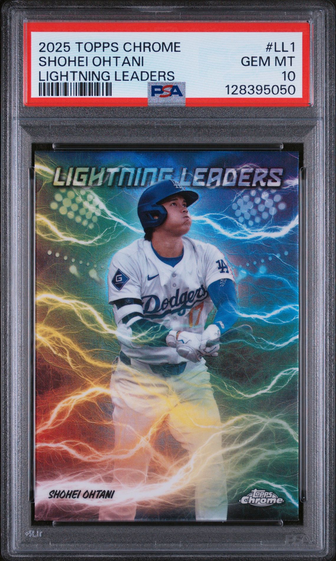 2025 Topps TOPPS CHROME LIGHTNING LEADERS #LL1 Shohei Ohtani front