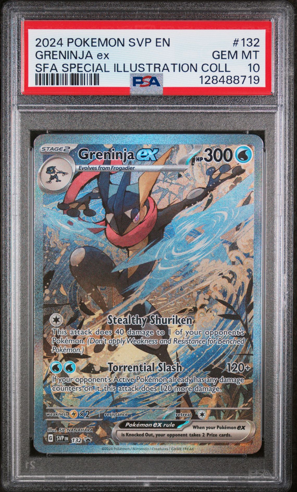 2024 Pokemon POKEMON SVP EN-SV BLACK STAR PROMO SFA SPECIAL ILLUSTRATION COLL #132 Greninja Ex front