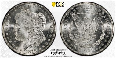 1879-S $1 Reverse of 1878 MS63