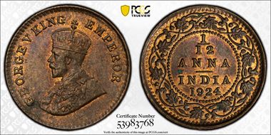 1924(B) 1/12 An SW-8.556 MS63BN