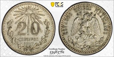 1937-M 20C KM-438 AU55