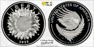 2025-P Medal American Liberty First Strike PR69DCAM