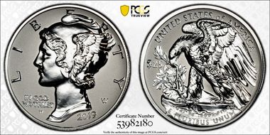 2019-W $25 Palladium, Reverse Proof First Strike PR70