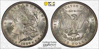 1886-O $1 MS65